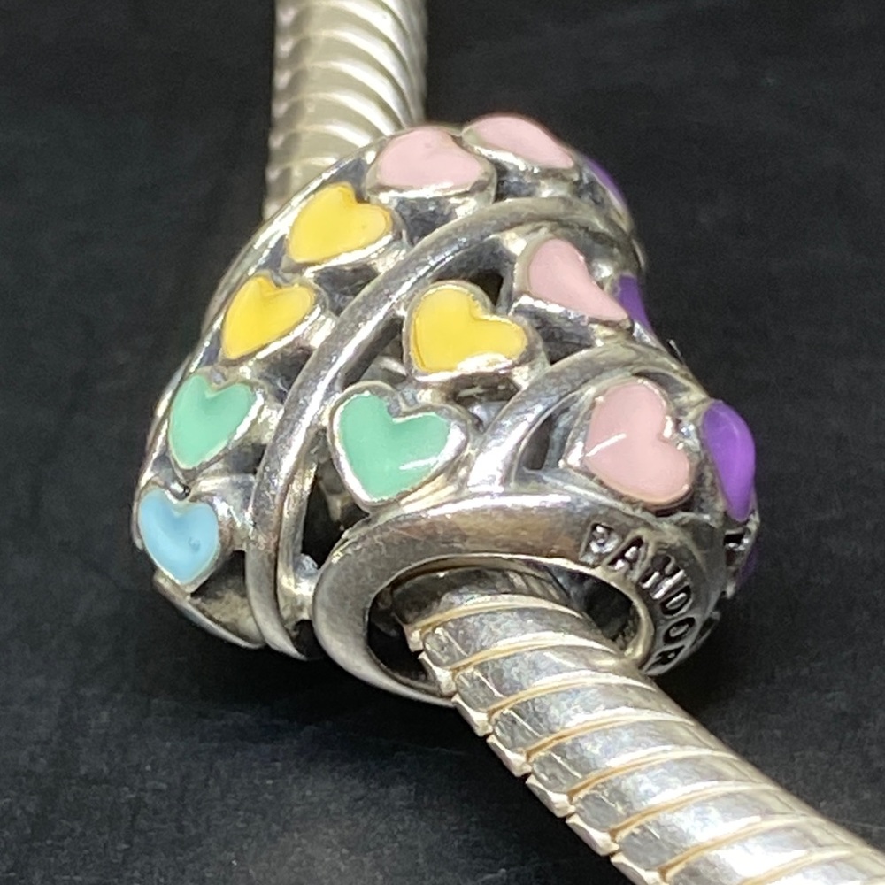 Pandora Rainbow Heart Charm , 100% Authentic. - Picture 3 of 7